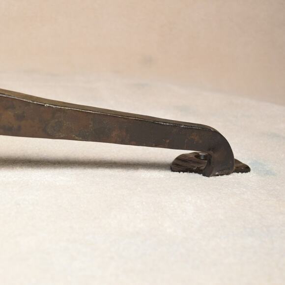 Heavy Rod Iron Door Handle/Towel Rod Handcrafted 22.5" Long 7# Dark Bronze Color - Picture 14 of 14